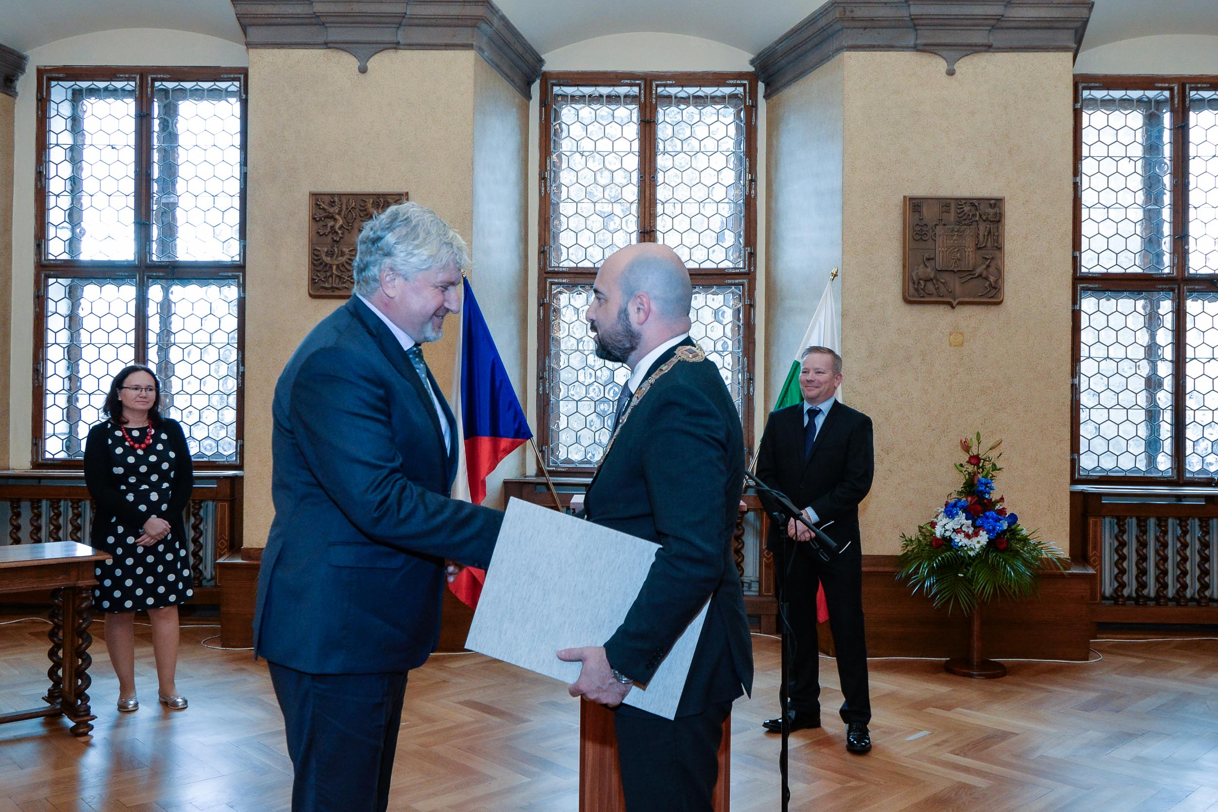 Světoznámou tenistku Barboru Strýcovou i další tři významné osobnosti ocenilo město Plzeň (foto: M. Pecuch, 28.10.2023)