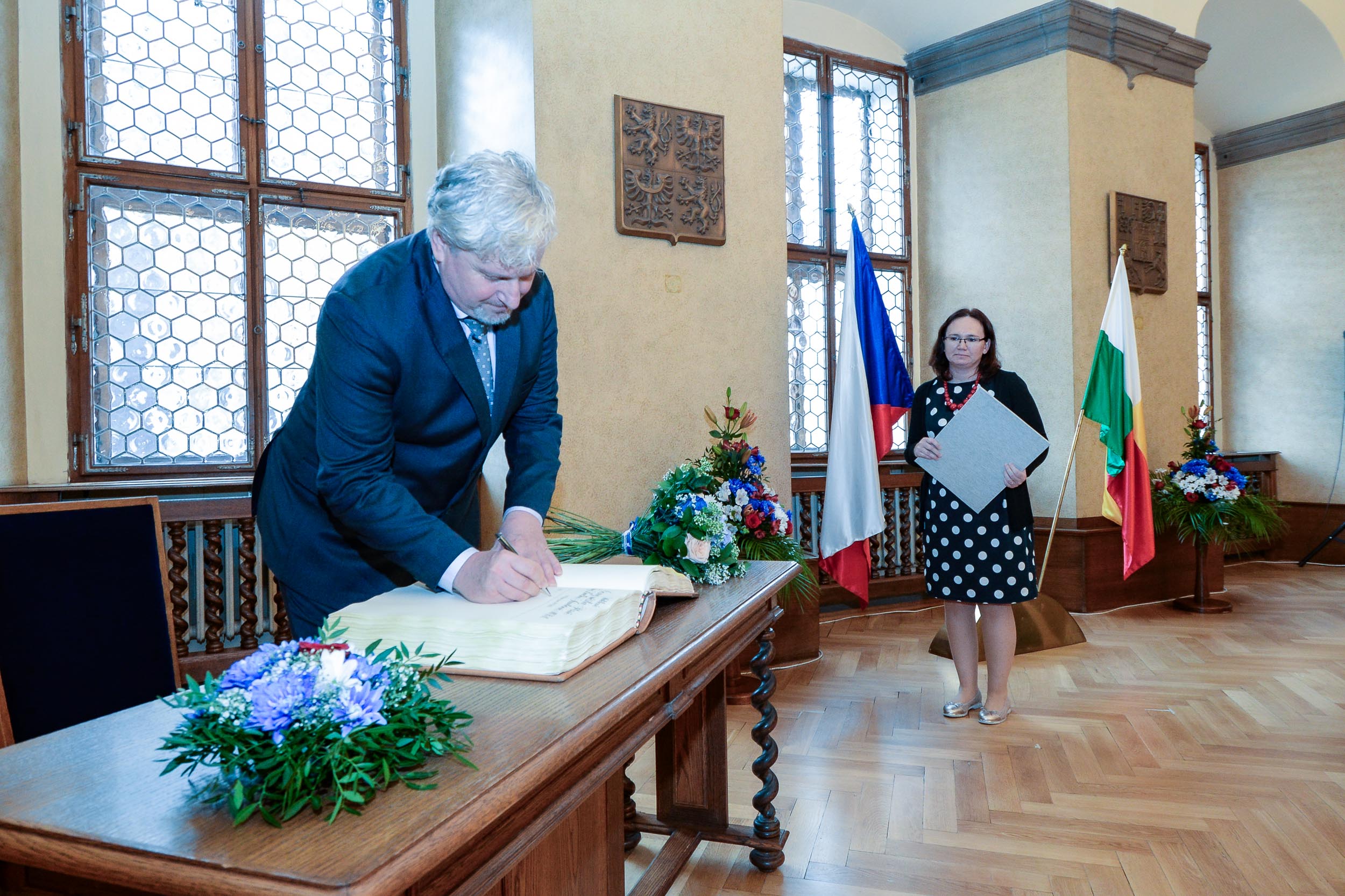 Světoznámou tenistku Barboru Strýcovou i další tři významné osobnosti ocenilo město Plzeň (foto: M. Pecuch, 28.10.2023)