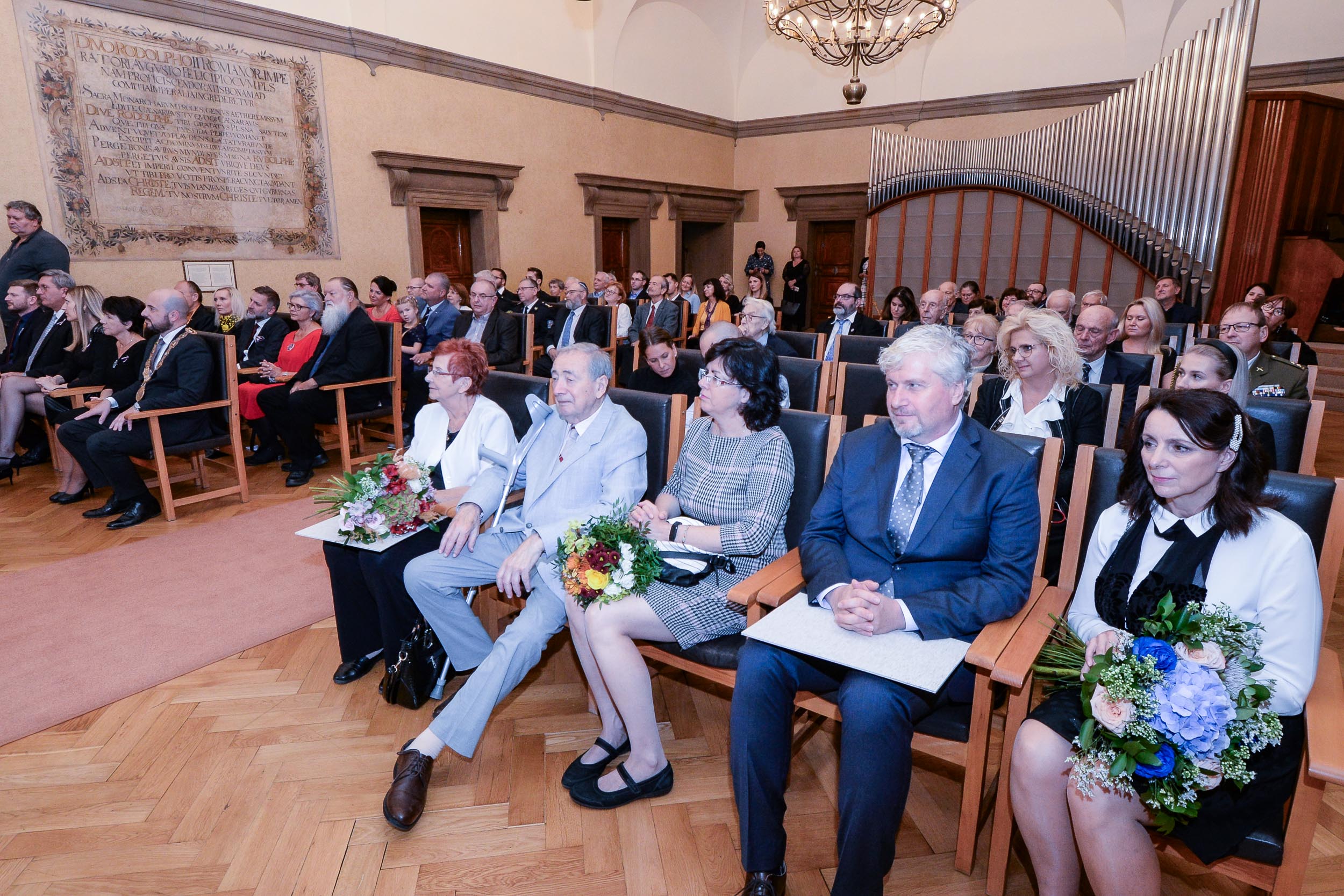 Světoznámou tenistku Barboru Strýcovou i další tři významné osobnosti ocenilo město Plzeň (foto: M. Pecuch, 28.10.2023)