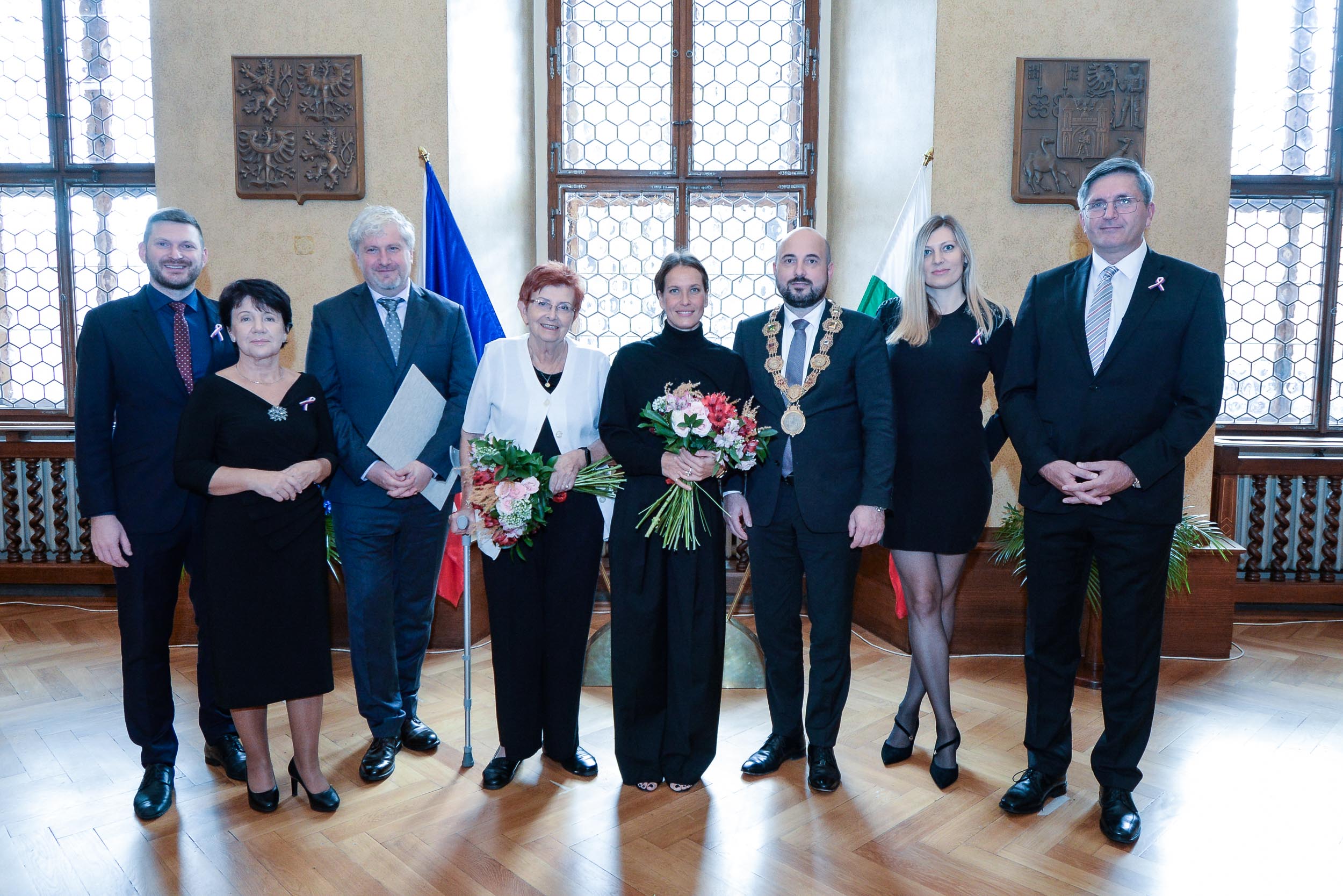 Světoznámou tenistku Barboru Strýcovou i další tři významné osobnosti ocenilo město Plzeň (foto: M. Pecuch, 28.10.2023)