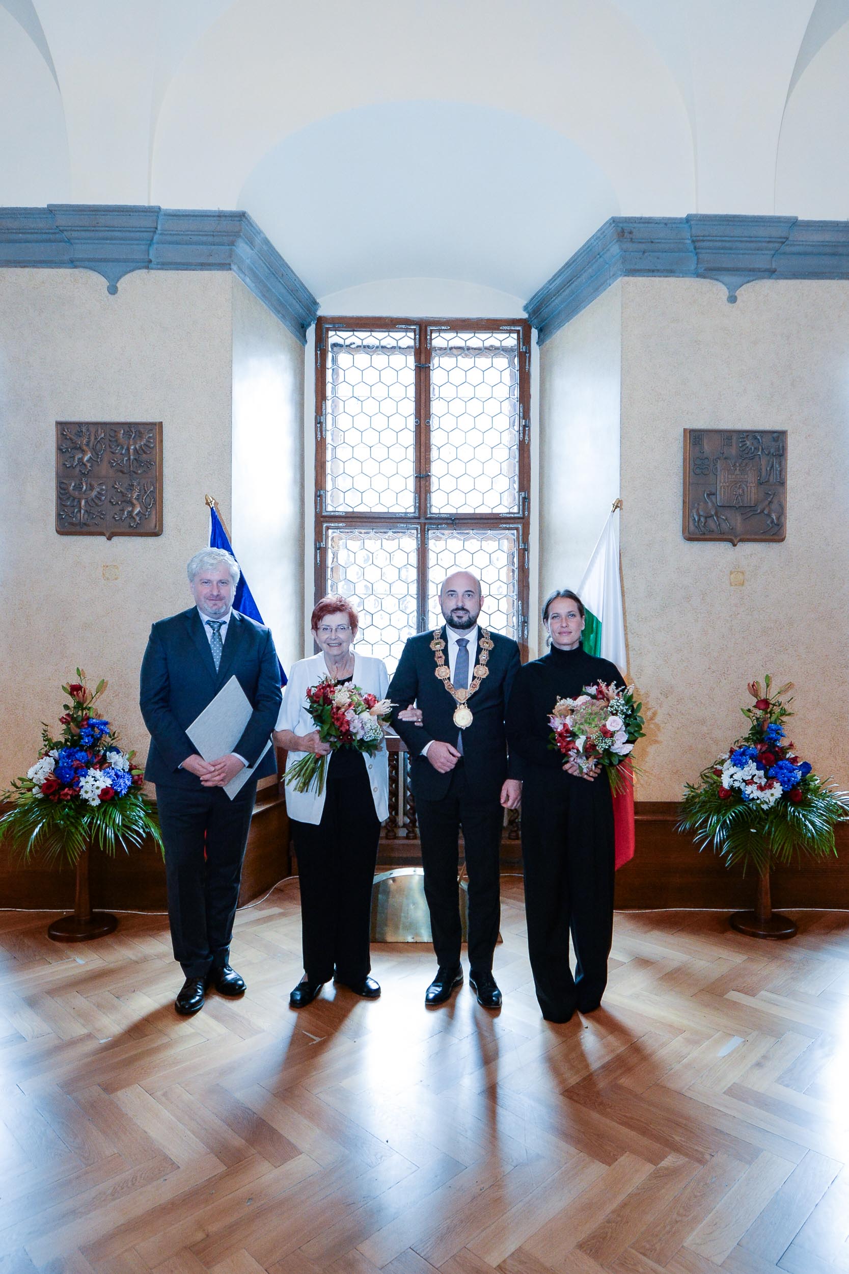 Světoznámou tenistku Barboru Strýcovou i další tři významné osobnosti ocenilo město Plzeň (foto: M. Pecuch, 28.10.2023)