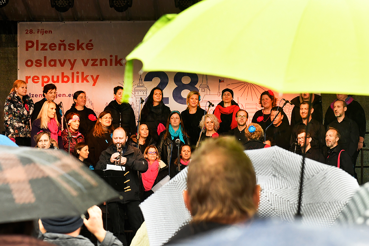 Plzeňské oslavy vzniku republiky (foto: M. Chaloupka, 28.10.2023)
