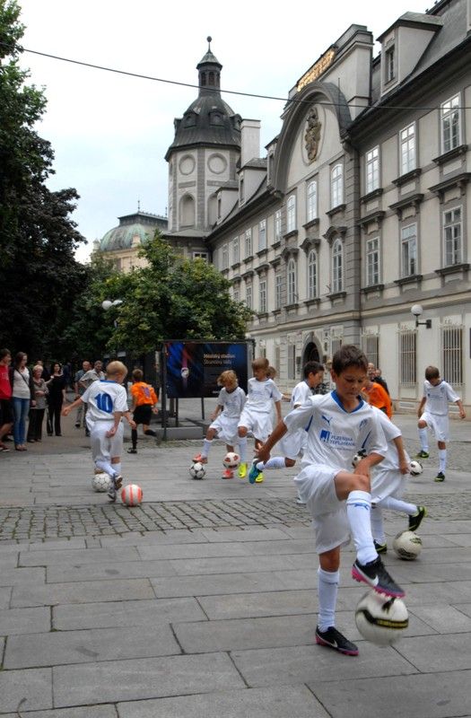 Šedesátiletou historii stadionu ve Štruncových sadech mapuje venkovní výstava před Studijní a vědeckou knihovnou Plzeňského kraje. Na začátku září roku 1953 začaly práce na jeho výstavbě, dva roky nato byl pod názvem Sokol Škoda Plzeň otevřen. Rekonstrukce a modernizace stadionu si od roku 2011 vyžádala zhruba 410 milionů korun. Fotografiemi ze sbírek Západočeského muzea a městského archivu chce Plzeň poukázat na zajímavé momenty z minulosti a současnosti stadionu. K vidění budou ve Smetanových sadech do 18. září. Expozice také jasně naznačuje vztah vlastníka, tedy města Plzně, k nájemci stadionu, kterým je FC Viktoria Plzeň. Uvolnění finančních prostředků ve výši 350 milionů korun na jeho zásadní rekonstrukci v roce 2011, při níž vznikly nové tribuny na východní, severní a jižní straně, byl odstraněn atletický ovál a hřiště se posunulo o 18 metrů k hlavní tribuně, umožnilo hrát na stadionu evropské poháry. V letošním roce město vyčlenilo 60 milionů korun na stavbu dvou nových stožárů... (foto: 20.8.2013)