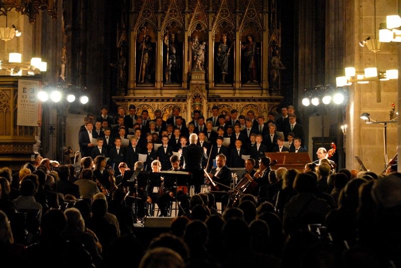 K Řeznu stejně jako velkolepé památky patří chlapecký pěvecký sbor Regensburger Domspatzen (Řezenští vrabčáci). Ten v katedrále sv. Bartoloměje vystoupil poprvé v pátek 13. září 2013 v doprovodu Plzeňské filharmonie. Výjimečný koncert se konal u příležitosti dvacátého výročí partnerství Plzně a Řezna. Korunovační mši C dur Wolfganga Amadea Mozarta a další skladby si přišli do vznešeného prostoru katedrály poslechnout také oba primátoři měst, Hans Schaidinger a Martin Baxa, kteří se před koncertem krátce sešli na plzeňské radnici.