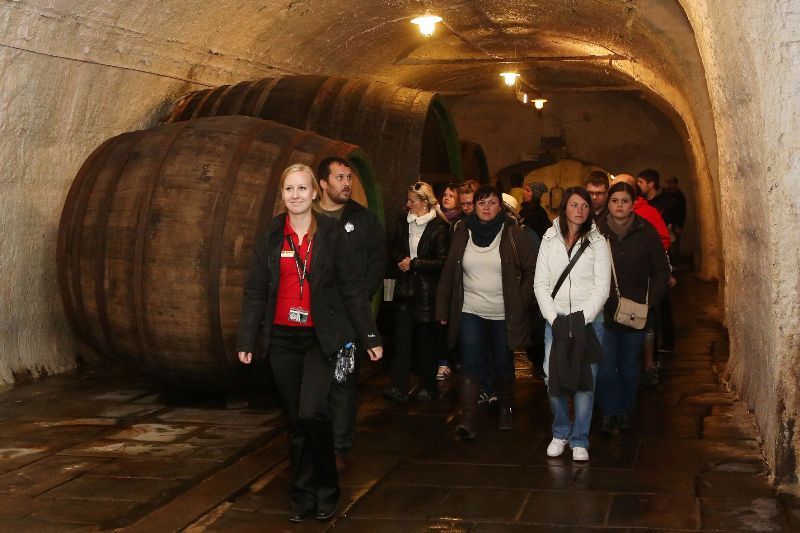 Více než 45 tisíc návštěvníků přilákal tradiční Pilsner Fest, jehož začátek patřil hercům Národního divadla s několika etudami o historických milnících pivovarnictví v Plzni a následnému naražení dubového sudu s nefiltrovaným plzeňským ležákem. Pivo Pilsner Urquell teklo ze 171 kohoutů a během jediného dne se ho vypilo kolem 83 tisíc litrů. (Zdroj foto: Plzeňský Prazdroj, 5.10.2013)