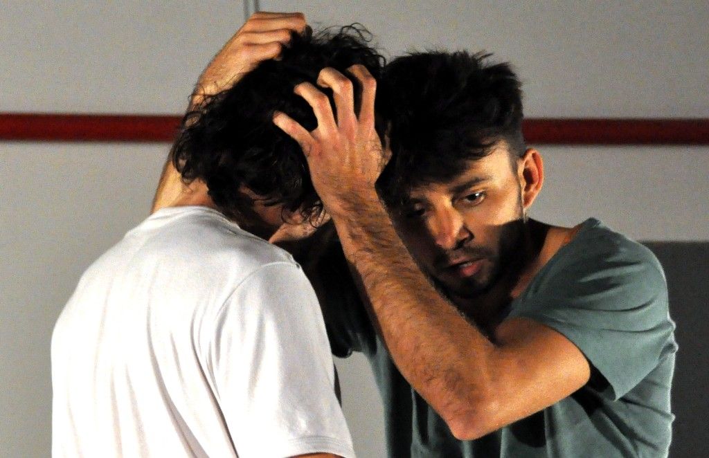 Poetické fyzické představení bylo ve středu 9. března 2014 k vidění na Fakultě designu a umění Ladislava Sutnara ZČU v podání čtyř mladých mužů, Čecha, Francouze, Itala a Švýcara. Na závěr své čtrnáctidenní umělecké rezidence, kterou podpořila společnost Plzeň 2015, prezentovali úsilí pro připravovaný mezinárodní projekt nového cirkusu Veroniky Riedlbauchové WaYting. Ze 134 projektů byli Breno Caetano, Joachim Ciocca, Quido Vaccarezza a Nahuel Desanto vybráni mezi patnáct nejlepších. Nyní musí svým vystoupením dokázat, že patří mezi špičku projektu Next, který podporuje a rozvíjí nový cirkus. V České republice je podobnou organizací Cirqueon. (foto: Z. Kubalová)