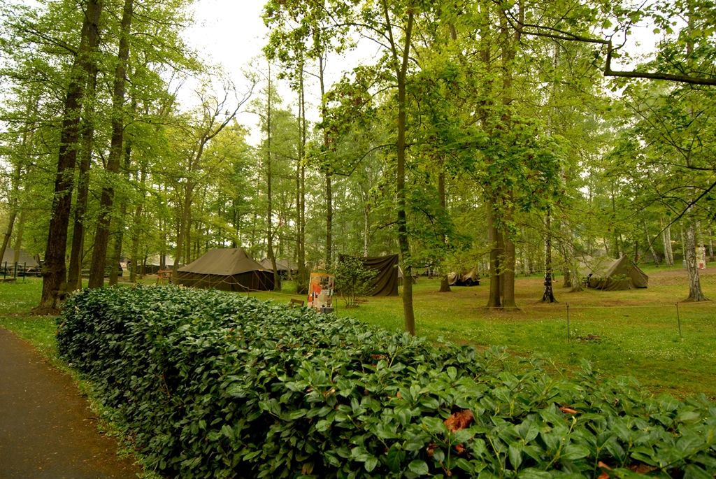 „Plzeň 1945“ – dobový kemp americké 16. obrněné divize a Československé samostatné obrněné brigády, výstava těžké pancéřové techniky a další kolová vozidla z období II. světové války, velitelský štáb, polní kuchyně, ošetrovna, umývárny, plot s dobovými plakáty, pořadová cvičení a další ukázky z vojenského života. (foto: 2.5.2014)