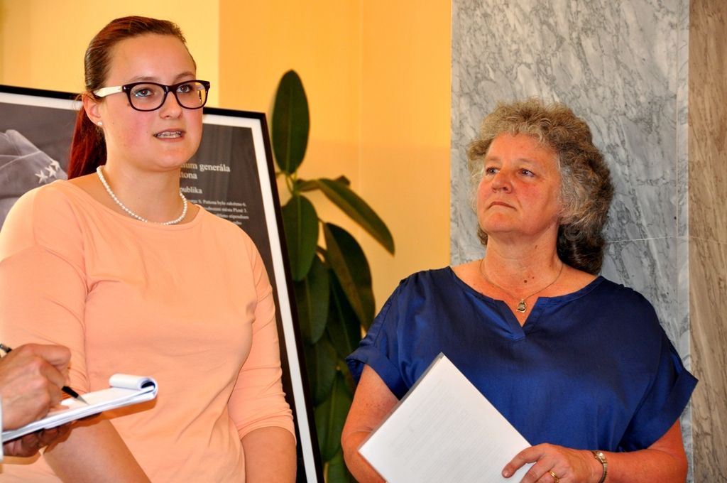 Slavnosti svobody 2014 - Čestné stipendium generála George S. Pattona získá studentka vyšší zdravotnické školy