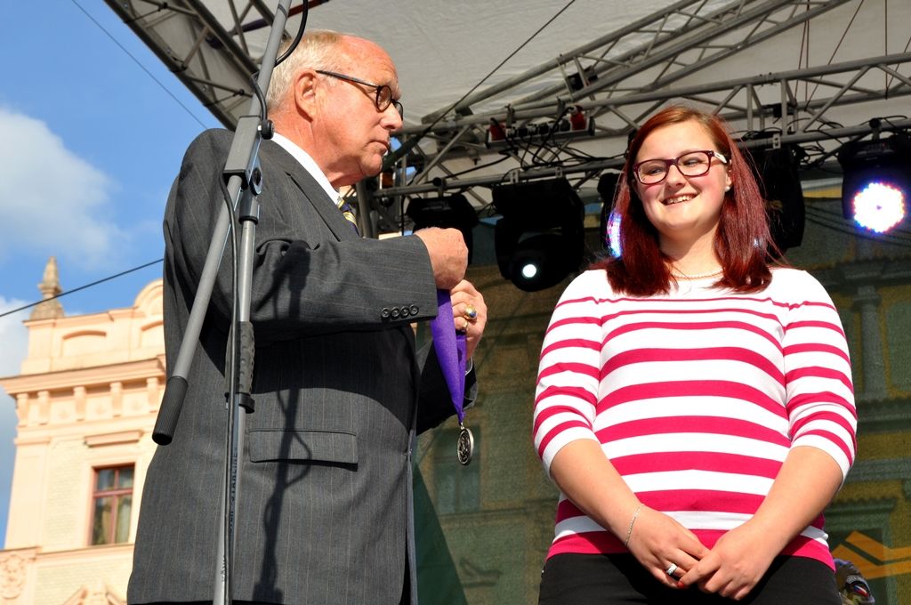 Slavnosti svobody 2014 - Držitelkou Stipendia George S. Pattona je studentka Barbora Petermannová