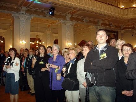 Měšťanská beseda: Předání pamětních medailí a grafických listů města veteránům. Předání se zúčastnilo opět několik významných hostů a doprovodů veteránů.