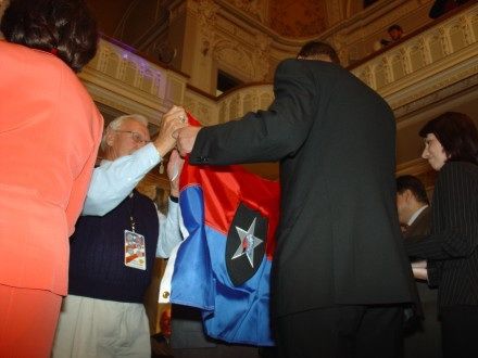 Měšťanská beseda: Předání pamětních medailí a grafických listů města veteránům. Předání se zúčastnilo opět několik významných hostů a doprovodů veteránů.