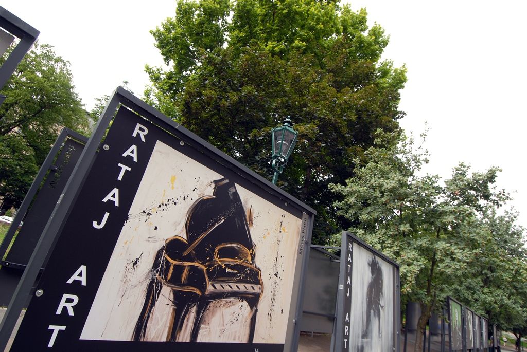 Pop-artová díla Josefa Rataje ve Smetanových sadech