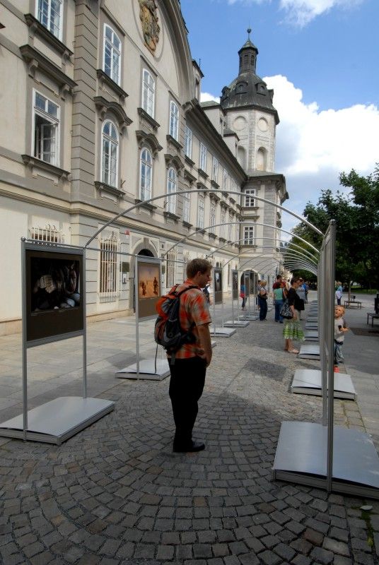 Soubor 48 velkoplošných fotografií představuje každodenní práci českých vojáků v terénu očima praporčíka Daniela Hlaváče a zároveň přináší výtvarný pohled známého fotografa Herberta Slavíka. Ten se zaměřil na atmosféru a krajinu míst, kde naši vojáci pomáhají. Výstava je rovněž doplněna několika fotografiemi anonymních autorů, členů 601. skupiny speciálních sil z Prostějova (foto 26.7.2010).