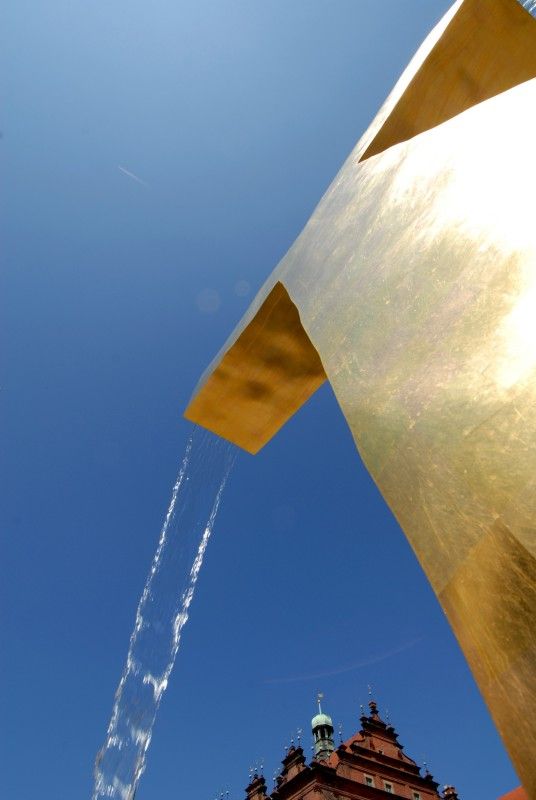 Detail chrliče nazvaného Anděl