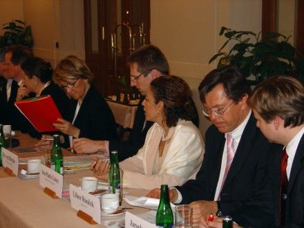 Návštěva komisařky EU pro regionální politiku (DG Regio) Danuty Hübnerové v Plzni - pracovní jednání se zástupci města.