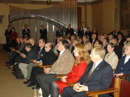 Slavnostní podpis smlouvy o spolupráci mezi městy Plzeň a Birmingham v Alabamě