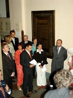 Předávání pamětních listů města Plzně