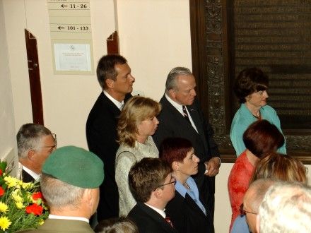 Předávání pamětních listů města Plzně