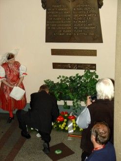 Předávání pamětních listů města Plzně