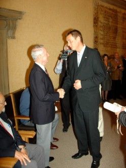 Předávání pamětních listů města Plzně