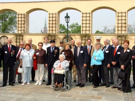 Fotografování a přivítání na dvoře Plzeňského Prazdroje