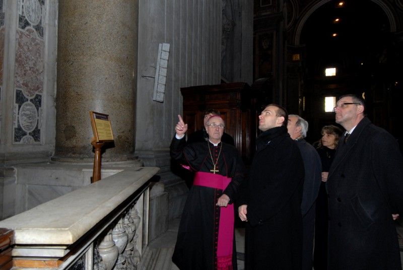 Svatováclavský oltář v bazilice sv. Petra