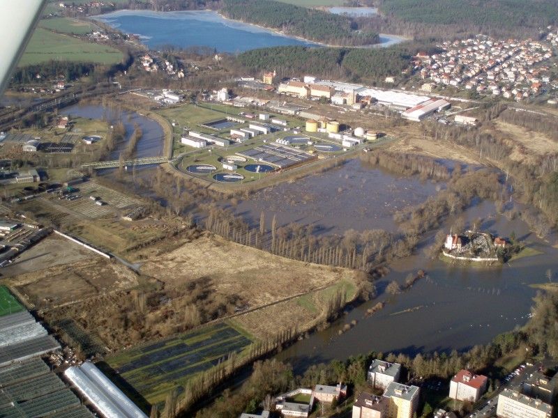 Doubravka - ČOV a kostel sv. Jiří