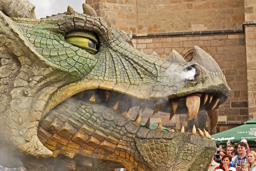 Současné umění našich sousedů, dechové kapely, proměnu Meeting pointu na náměstí v bavorskou „Alpenhütte“ i tradiční bavorské klobásky, pivo a kulinářské speciality nabídly Bavorské kulturní dny. Vrcholem týdenního festivalu, jenž se uskutečnil od 20. do 26. dubna, byla akce Květiny pro Plzeň. V jejím průběhu lidé na náměstí Republiky obdivovali draka řízeného nejmodernější elektronikou z historického představení  Drachenstich – Skolení draka. (foto: 26.4.2015)