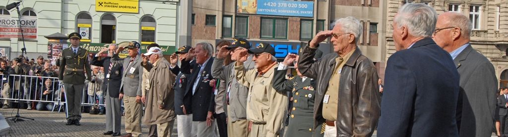 Vyjádření úcty a díků válečným veteránům za osvobození Plzně, vzpomínky na ty, kteří v bojích položili své životy, důraz na členství České republiky v Evropské unii a Severoatlantické alianci či dodržování principů demokracie a svobody nejčastěji zazněly při vzpomínkovém setkání u památníku Díky, Ameriko!. Výjimečnost okamžiku podtrhl přelet čtyř armádních letounů nad hlavami přihlížejících. Davy lidí na Americké ulici využily příležitosti a přišly poděkovat americkým a belgickým veteránům, kteří se zúčastnili posledního pietního aktu v rámci letošních Slavností svobody.