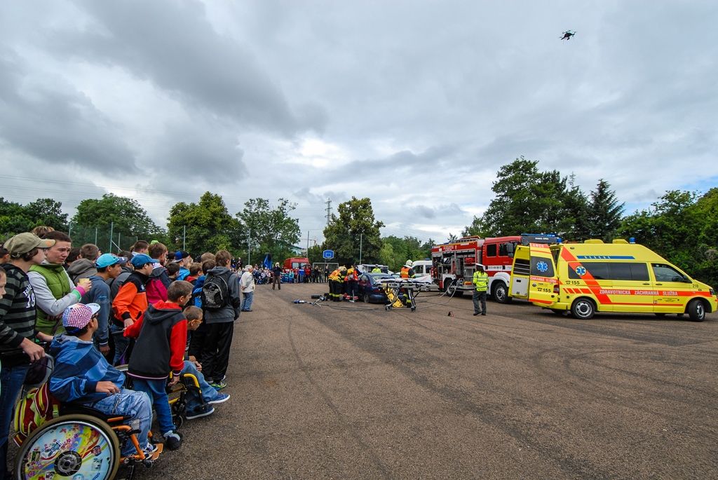 Den v Plzni patřil složkám IZS, jejich práci i techniku si prohlédly stovky dětí