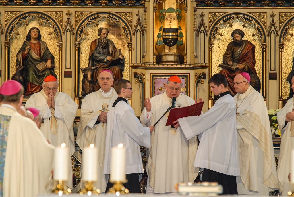 Poprvé v historii zažili Plzeňané v katedrále svatého Bartoloměje svěcení nového biskupa, do čela Plzeňské diecéze se dnes oficiálně postavil Mons. Tomáš Holub, kterého 12. února novým plzeňským biskupem jmenoval Svatý otec, papež František. Biskupské svěcení přijal z rukou pražského arcibiskupa, kardinála Dominika Duky, spolusvětiteli byli emeritní plzeňský biskup Mons. František Radkovský a řezenský biskup Dr. Rudolf Voderholzer. Po slavnostních okamžicích v katedrále sv. Bartoloměje nově vysvěcený plzeňský biskup Tomáš Holub, biskup František Radkovský, náměstci primátora Martin Baxa a Petr Náhlík i zástupci Armády České republiky vzdali úctu odvaze a dobrému srdci mladých mužů a žen, kteří se vylodili na starém kontinentu na plážích severní Francie a přes ohromné oběti přijeli do Československa. (foto: 30.4.2016)