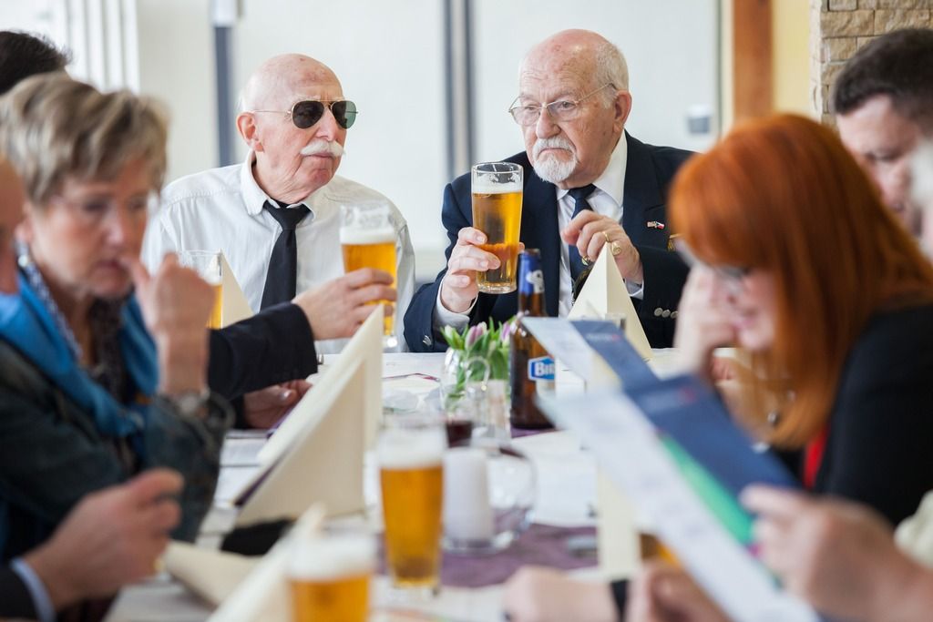 Belgičtí veteráni ve Staňkově (foto: V. Štaif, 5.5.2016)