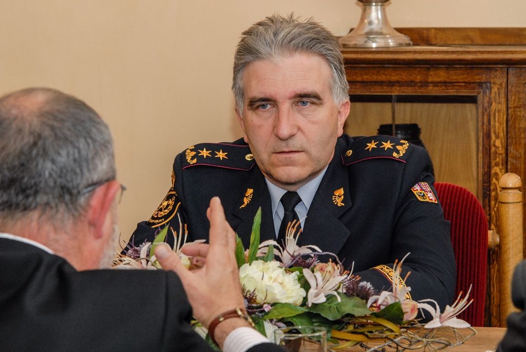 Primátor města Plzně Martin Zrzavecký přijal genmjr. Drahoslava Rybu