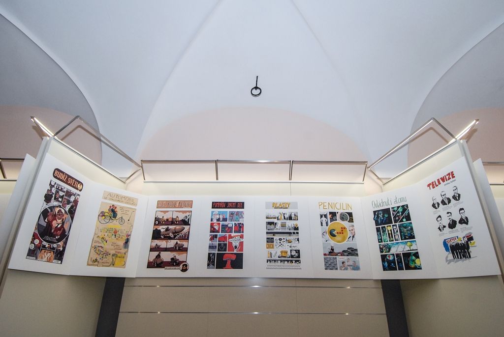 Komiksová výstava mapuje dějiny vědeckotechnických pokroků lidstva