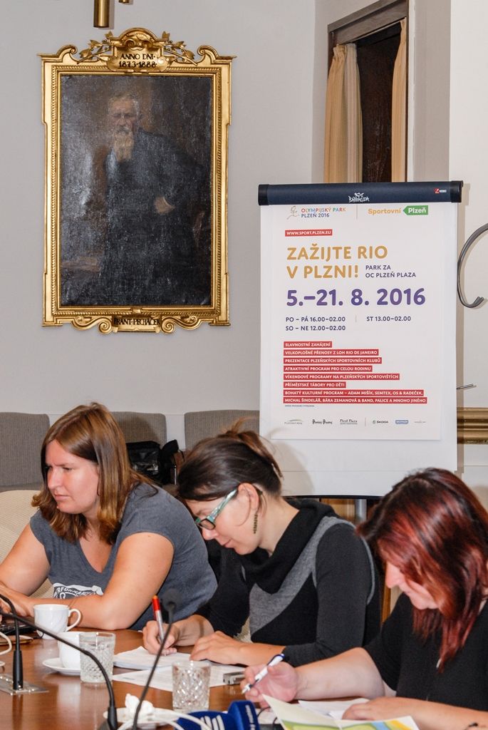 Na tiskové konferenci informovali organizátoři o programu parku a organizačních opatřeních. (foto: 13.7.2016)