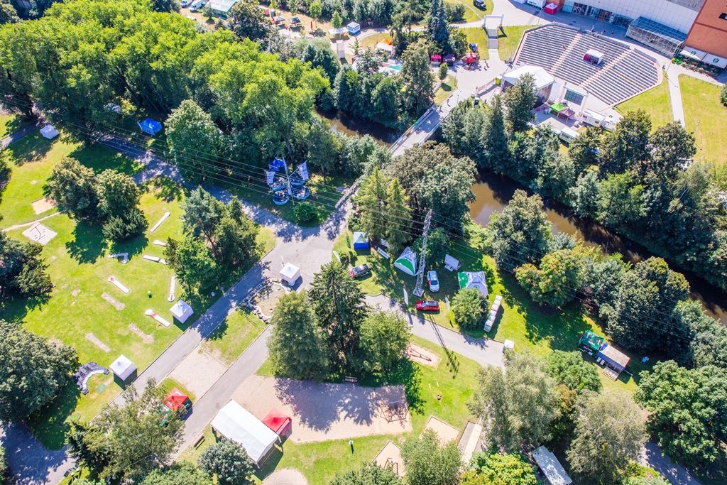 Snímky pořídili piloti ze Správy informačních technologií města Plzně prostřednictvím dronu