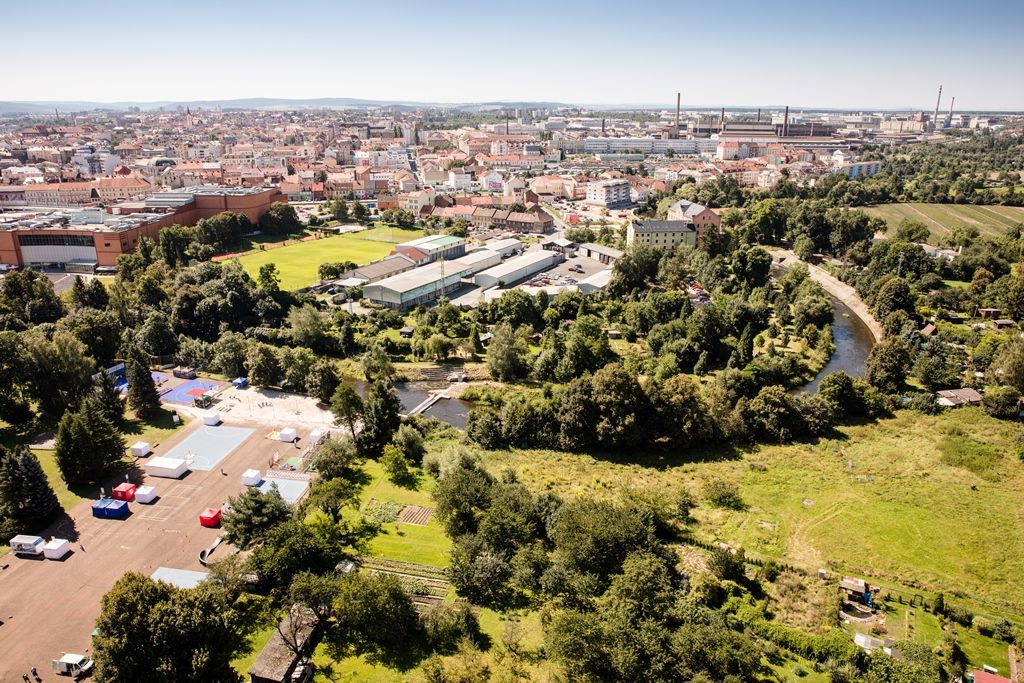 Snímky pořídili piloti ze Správy informačních technologií města Plzně prostřednictvím dronu