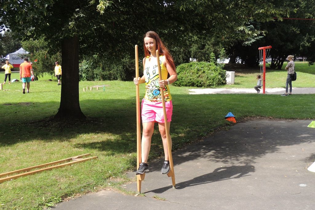 Olympijský park Plzeň má za sebou první týden provozu. Byl úspěšný i přes nestálé počasí. Velmi oblíbená jsou ranní cvičení i další sportovní a kulturní program parku. (foto: 8.-12.8.2016)