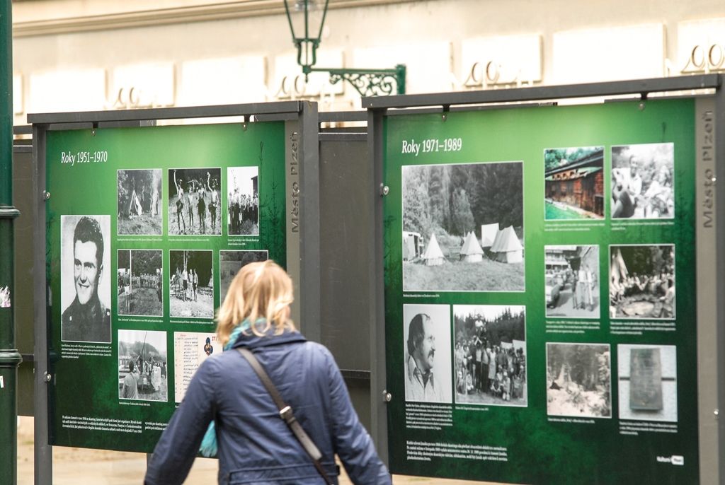 Plzeň si výstavou připomíná 140 let od narození zakladatele českého skautingu (foto: M. Pecuch, 3.9.2016)