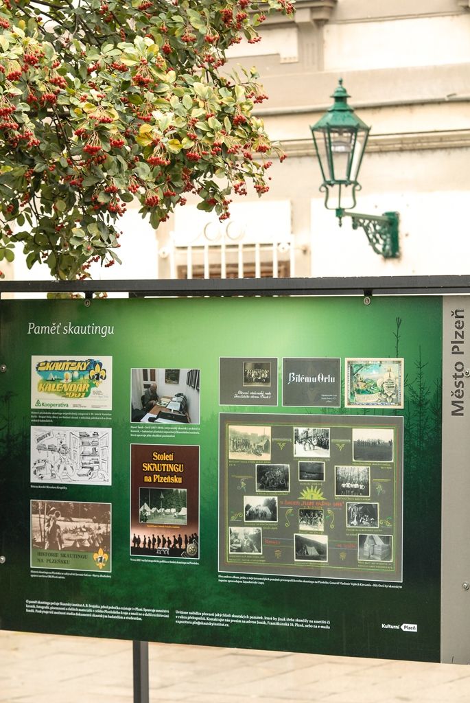 Plzeň si výstavou připomíná 140 let od narození zakladatele českého skautingu (foto: M. Pecuch, 3.9.2016)