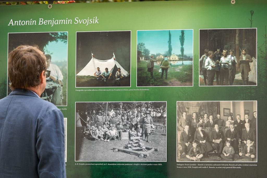 Plzeň si výstavou připomíná 140 let od narození zakladatele českého skautingu (foto: M. Pecuch, 3.9.2016)