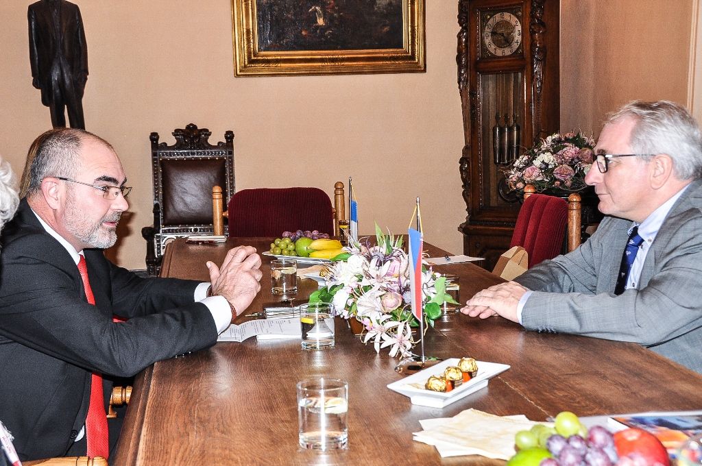 Primátor Zrzavecký přijal nového francouzského velvyslance (foto: E. Kriegerová, 20.10.2016)