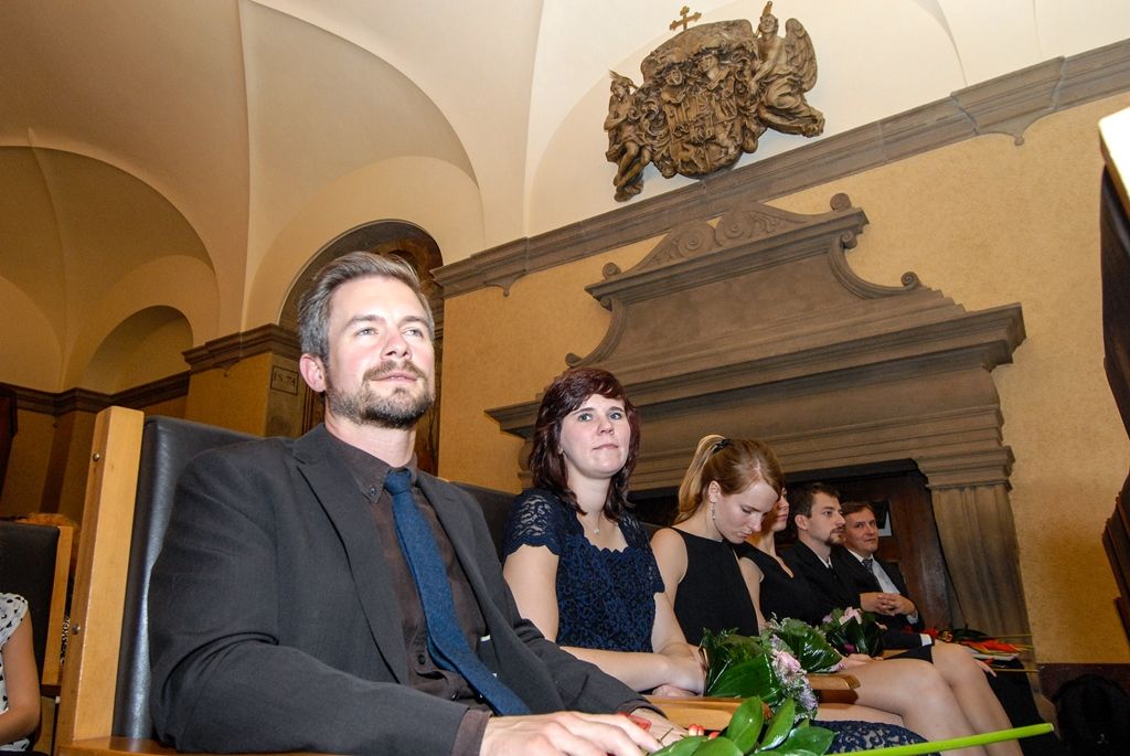 Cenu města Plzně získal tým mladých vědců, dvě osobnosti jsou nově čestnými občany, primátor předal i čtyři pečetě (foto: M. Pecuch, 28.10.2016)