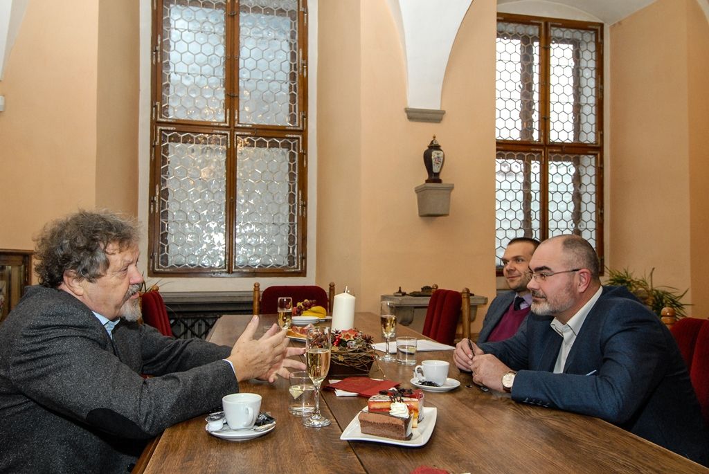 Herec Josef Nechutný na konci listopadu oslavil své životní jubileum (foto: M. Pecuch, 5.12.2016)