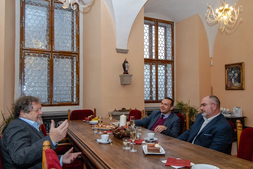 Herec Josef Nechutný na konci listopadu oslavil své životní jubileum (foto: M. Pecuch, 5.12.2016)