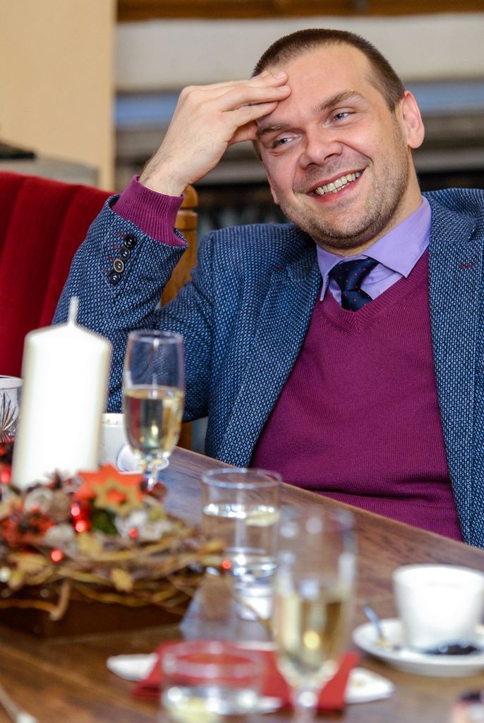 Herec Josef Nechutný na konci listopadu oslavil své životní jubileum (foto: M. Pecuch, 5.12.2016)