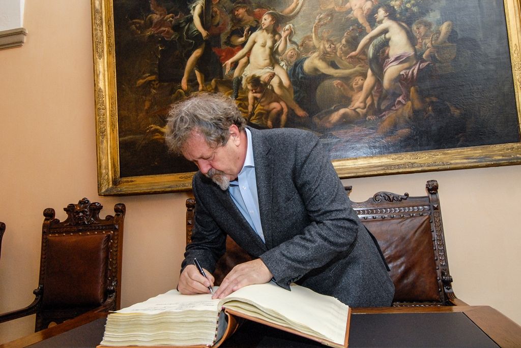 Herec Josef Nechutný na konci listopadu oslavil své životní jubileum (foto: M. Pecuch, 5.12.2016)