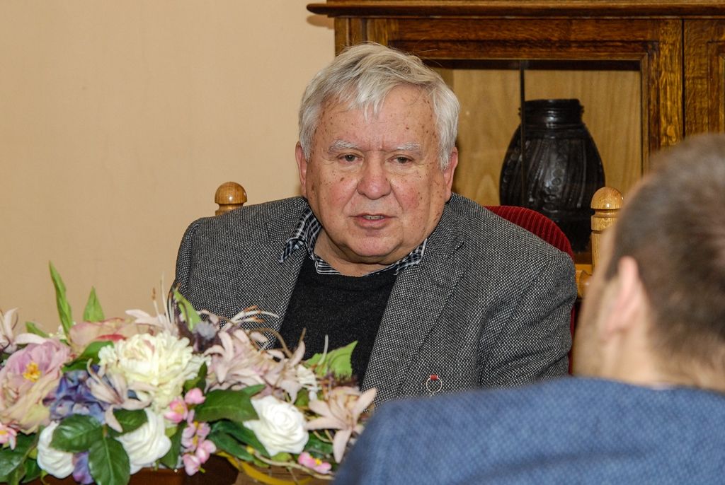 Primátor Zrzavecký a náměstek Baxa na plzeňské radnici přijali jubilanta architekta Jana Soukupa (foto: M. Pecuch, 12.1.2017)