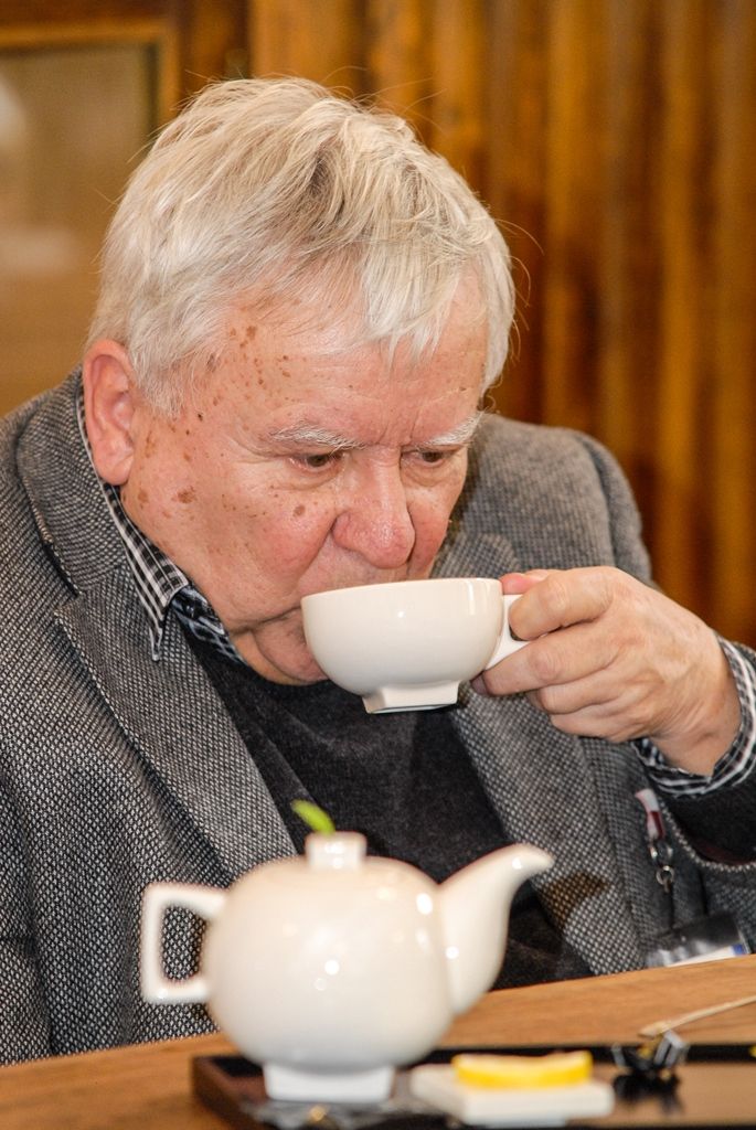 Primátor Zrzavecký a náměstek Baxa na plzeňské radnici přijali jubilanta architekta Jana Soukupa (foto: M. Pecuch, 12.1.2017)