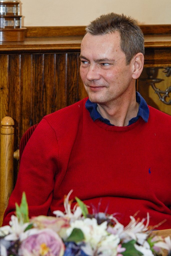 Na plzeňské radnici se setkali bývalí primátoři města Zdeněk Mraček, Zdeněk Prosek, Miroslav Kalous, Martin Baxa a současný primátor Martin Zrzavecký (foto: M. Pecuch, 7.2.2017)